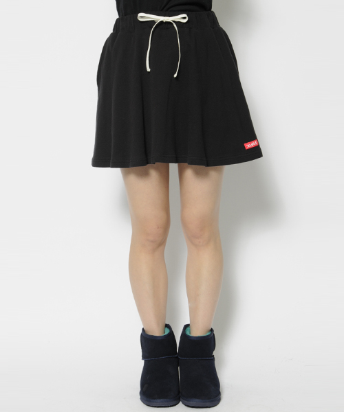 X-girl（エックスガール）の「CIRCULAR SKIRT（スカート・レディース・ブラック/アッシュ/ネイビー・2/1）」の2枚目の写真