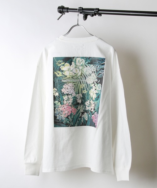 NILWAY(ニルウェイ)の「【Nilway】【USAコットン】バック柄プリントロンT/ロングTシャツ(Tシャツ/カットソー・メンズ・ホワイト系1/ホワイト系2/ホワイト系3/ホワイト系4/ホワイト系5/ブラック系1/ブラック系2/ブラック系3/ブラック系4/ブラック系5・MEDIUM/LARGE/X-LARGE)」の3枚目の写真