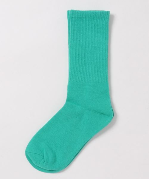 Fun & Daily(ファンアンドデイリー)の「F&D : カラーリブミドルソックス(ソックス/靴下・レディース・パープル/ブラック/グレー/ピンク/グリーン系その他/グリーン/オレンジ/ブルー/ホワイト・FREE)」の12枚目の写真