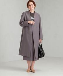 green label relaxing | FM T/R ダブルクロス ノーラペル コート(その他アウター)