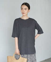 5分袖ラウンドカットチュニック2 〇*