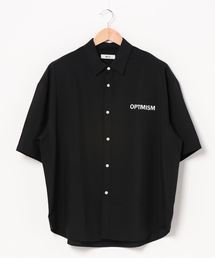 WEGO | WEGO/＊2020秋＊レトロロゴビッグシルエット5分袖シャツ(シャツ/ブラウス)