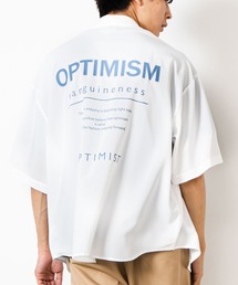 WEGO | WEGO/＊2020秋＊レトロロゴビッグシルエット5分袖シャツ(シャツ/ブラウス)