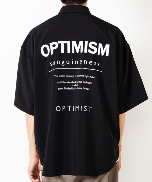 WEGO(ウィゴー)の「WEGO/レトロロゴビッグシルエット5分袖シャツ(シャツ/ブラウス・メンズ・ブラック/ベージュ/ホワイト系その他/ホワイト・LARGE/MEDIUM)」の15枚目の写真