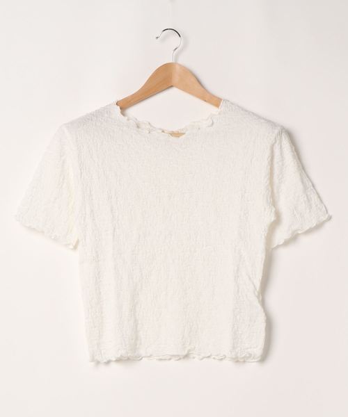 one way(ワンウェイ)の「フクレオリトップス(Tシャツ/カットソー・レディース・ホワイト/ライトブルー/ベージュ・FREE)」の15枚目の写真