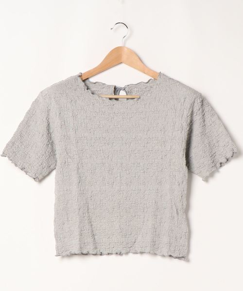 one way(ワンウェイ)の「フクレオリトップス(Tシャツ/カットソー・レディース・ホワイト/ライトブルー/ベージュ・FREE)」の17枚目の写真