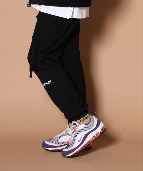 GALLIS ADDICTION（ガリスアディクション）の「GA SWEAT BUSH PANTS/スウェット ブッシュ ジョガーパンツ（その他パンツ・メンズ・ブラック/ブラウン・M/L）」の9枚目の写真