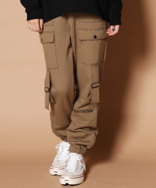 GALLIS ADDICTION（ガリスアディクション）の「GA SWEAT BUSH PANTS/スウェット ブッシュ ジョガーパンツ（その他パンツ・メンズ・ブラック/ブラウン・M/L）」の6枚目の写真