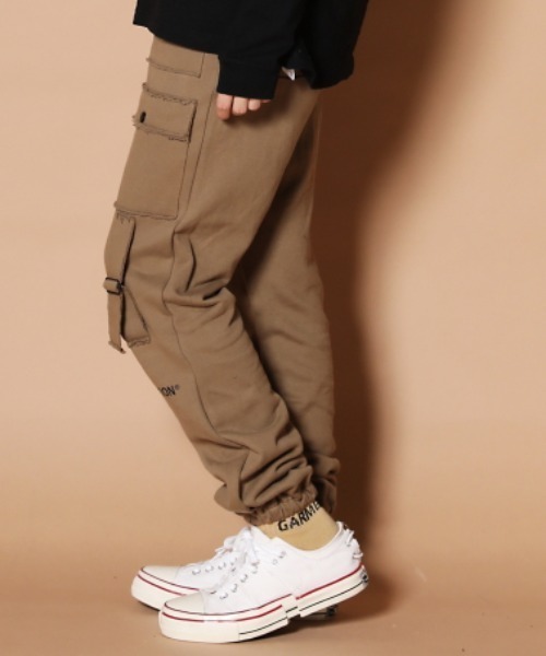 GALLIS ADDICTION（ガリスアディクション）の「GA SWEAT BUSH PANTS/スウェット ブッシュ ジョガーパンツ（その他パンツ・メンズ・ブラック/ブラウン・M/L）」の5枚目の写真