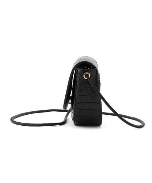 ROPE' PICNIC（ロペピクニック）の「【WEB限定カラー:キナリ・ライトグリーン】プチスクエアメタルフラップミニショルダーバッグ（ショルダーバッグ・レディース・ブラック/オリーブ/キャメル/ライトグリーン/グレー/キナリ/ベージュ・FREE）」の11枚目の写真