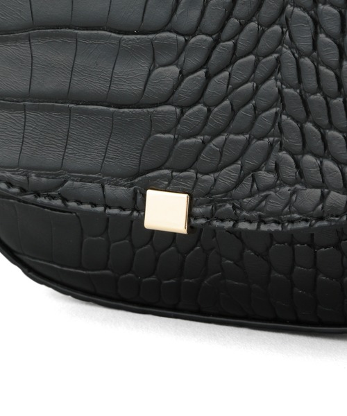 ROPE' PICNIC（ロペピクニック）の「【WEB限定カラー:キナリ・ライトグリーン】プチスクエアメタルフラップミニショルダーバッグ（ショルダーバッグ・レディース・ブラック/オリーブ/キャメル/ライトグリーン/グレー/キナリ/ベージュ・FREE）」の13枚目の写真