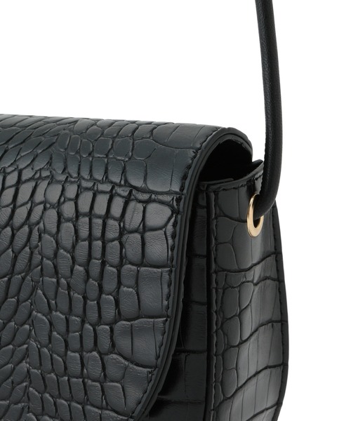 ROPE' PICNIC（ロペピクニック）の「【WEB限定カラー:キナリ・ライトグリーン】プチスクエアメタルフラップミニショルダーバッグ（ショルダーバッグ・レディース・ブラック/オリーブ/キャメル/ライトグリーン/グレー/キナリ/ベージュ・FREE）」の14枚目の写真