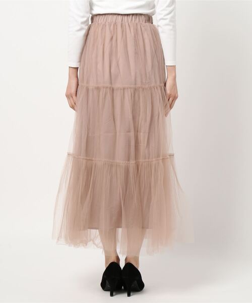 archives（アルシーヴ）の「チュールプリーツティアードスカート（スカート・レディース・ブルー/ブラック/ベージュ・MEDIUM）」の5枚目の写真