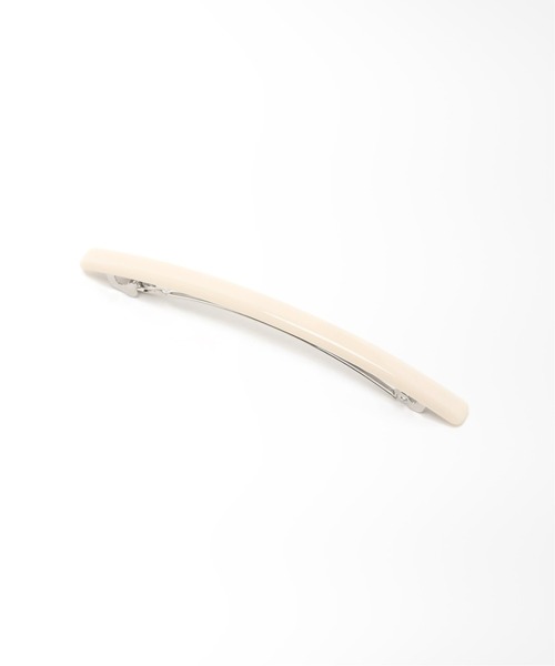 SLOBE IENA(スローブイエナ)の「【NP CREATION】 細バレッタ◆(バレッタ/ヘアクリップ・レディース・ブラウン/アイボリー/キャメル・FREE)」の2枚目の写真