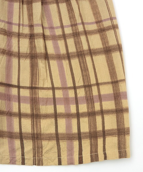 チチカカ（チチカカ）の「ハンドペイントチェックワンピース（シャツワンピース・レディース・ベージュ/グリーン・FREE）」の17枚目の写真