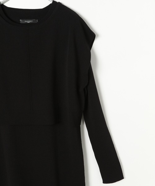 PAGEBOY(ページボーイ)の「ベストセットロングスリーブワンピース(ワンピース・レディース・ブラック/オリーブ/グレイッシュベージュ・FREE)」の19枚目の写真