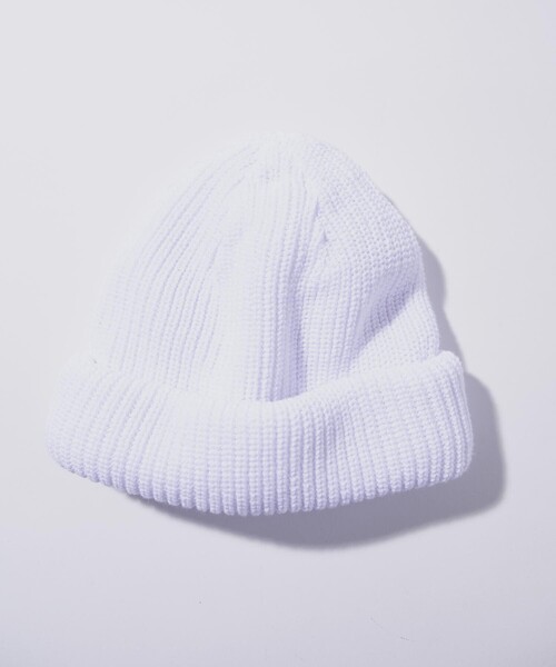 NAUTICA（ノーティカ）の「NAUTICA/ノーティカ Cotton Roll Knit Cap “Hand Lettering”/コットンロールニットキャップ"ハンドレタリング"（ニットキャップ/ビーニー・メンズ・ホワイト/ブラック/ネイビー/グリーン・ﾌﾘ-）」の7枚目の写真
