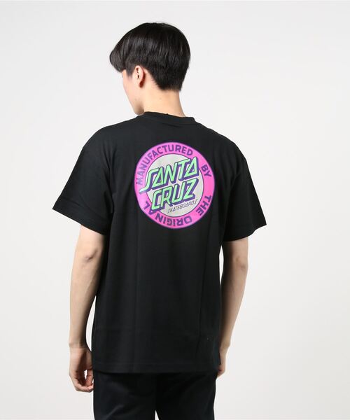 ムラサキスポーツ別注 Santa Cruz サンタクルーズ ドットロゴ バックプリントtシャツ