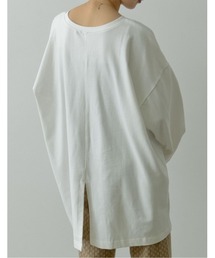 Re:EDIT | ヘビーウェイトピーチスキンオーバーサイズチュニック(Tシャツ/カットソー)