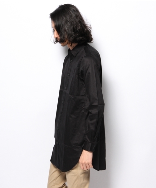 HARE(ハレ)の「ロングシャツ【HARE】(シャツ/ブラウス・メンズ・オフホワイト/ネイビー・SMALL/LARGE/MEDIUM)」の8枚目の写真