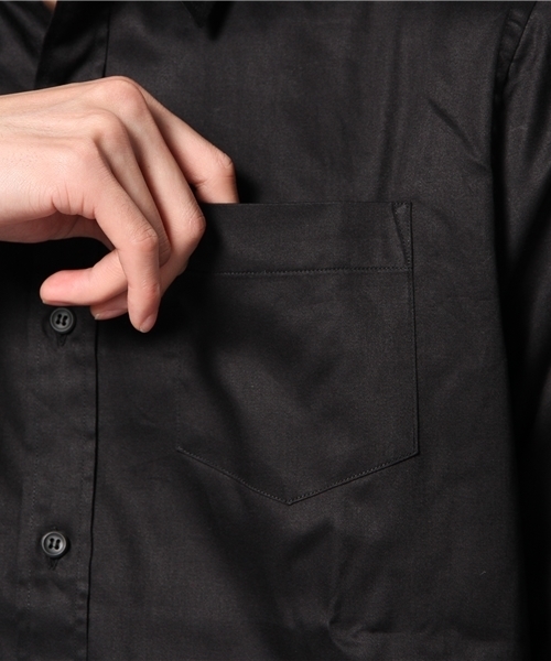 HARE(ハレ)の「ロングシャツ【HARE】(シャツ/ブラウス・メンズ・オフホワイト/ネイビー・SMALL/LARGE/MEDIUM)」の5枚目の写真