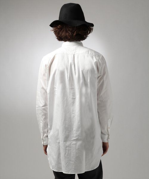 HARE(ハレ)の「ロングシャツ【HARE】(シャツ/ブラウス・メンズ・オフホワイト/ネイビー・SMALL/LARGE/MEDIUM)」の11枚目の写真