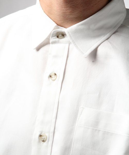 HARE(ハレ)の「ロングシャツ【HARE】(シャツ/ブラウス・メンズ・オフホワイト/ネイビー・SMALL/LARGE/MEDIUM)」の12枚目の写真