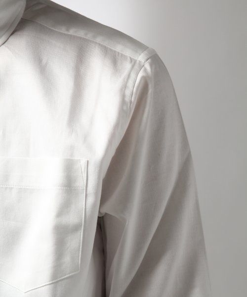 HARE(ハレ)の「ロングシャツ【HARE】(シャツ/ブラウス・メンズ・オフホワイト/ネイビー・SMALL/LARGE/MEDIUM)」の13枚目の写真