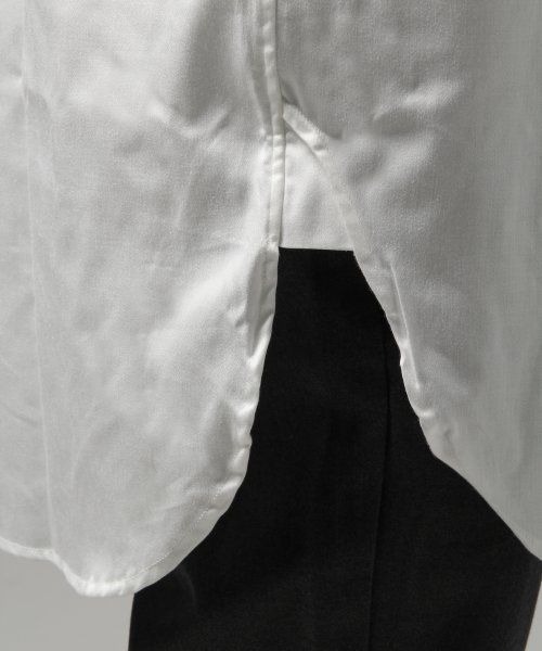 HARE(ハレ)の「ロングシャツ【HARE】(シャツ/ブラウス・メンズ・オフホワイト/ネイビー・SMALL/LARGE/MEDIUM)」の16枚目の写真