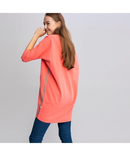 AIGLE（エーグル）の「サイドライン チュニック（Tシャツ/カットソー・レディース・ベージュ/ピンク/ダークブルー・S/M/L）」の8枚目の写真