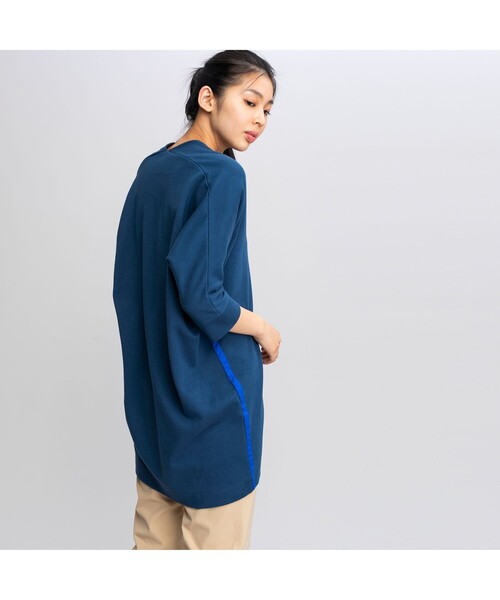 AIGLE（エーグル）の「サイドライン チュニック（Tシャツ/カットソー・レディース・ベージュ/ピンク/ダークブルー・S/M/L）」の5枚目の写真