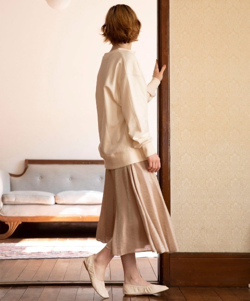 mangata（モンガータ）の「Over sweat tops（スウェット・レディース・ホワイト/ブラウン・FREE）」の8枚目の写真