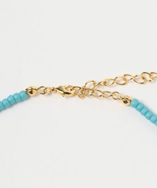 Ray BEAMS（レイビームス）の「Ray BEAMS / パリガラス ビーズ ネックレス（ネックレス・レディース・ホワイト/ロイヤルブルー・FREE）」の6枚目の写真