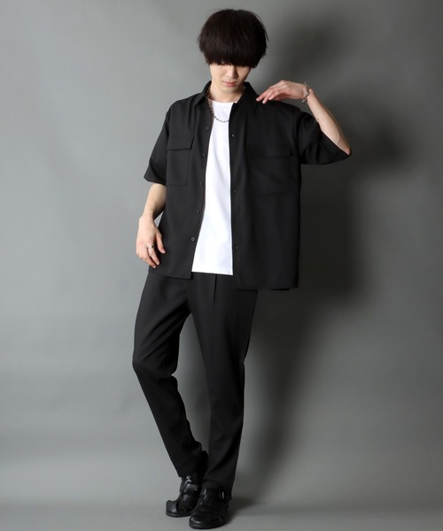 SITRY(シトリー)の「ポリトロ ビッグジャケット&タックテーパードパンツ セットアップ/ワンマイルウェア(セットアップ・メンズ・ベージュ/ネイビー/グレー/ブラック/ベージュ系その他/グレー系その他/ホワイト系その他/チャコールグレー・LL/M/L)」の10枚目の写真