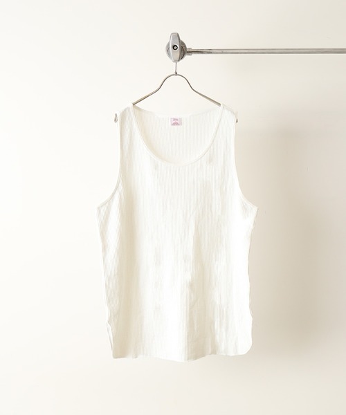 JEMORGAN(ジェーイーモーガン)の「【JEMORGAN × relume / ジェイイーモーガン】別注ワッフルタンクトップ(タンクトップ・メンズ・ホワイト/グリーン/グレー/ブラック・MEDIUM/SMALL/LARGE)」の2枚目の写真