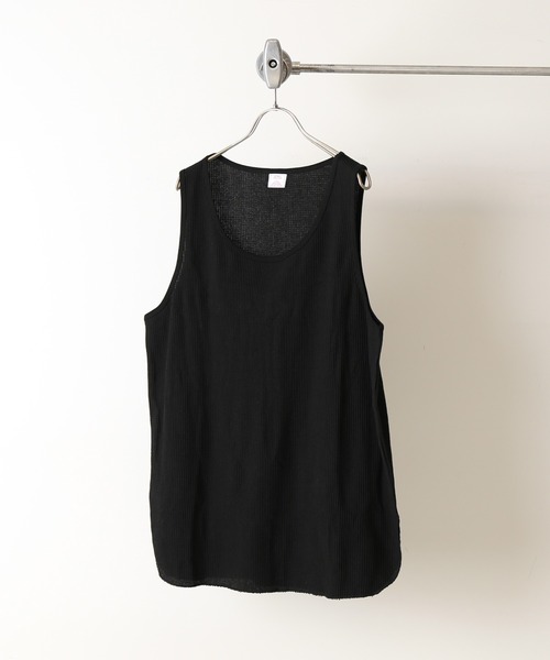 JEMORGAN(ジェーイーモーガン)の「【JEMORGAN × relume / ジェイイーモーガン】別注ワッフルタンクトップ(タンクトップ・メンズ・ホワイト/グリーン/グレー/ブラック・MEDIUM/SMALL/LARGE)」の1枚目の写真