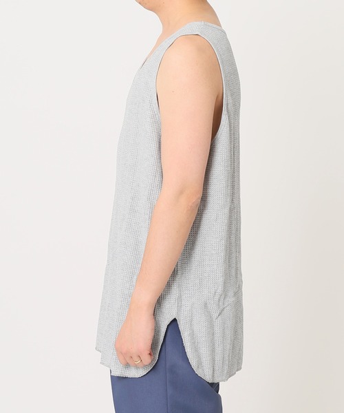 JEMORGAN(ジェーイーモーガン)の「【JEMORGAN × relume / ジェイイーモーガン】別注ワッフルタンクトップ(タンクトップ・メンズ・ホワイト/グリーン/グレー/ブラック・MEDIUM/SMALL/LARGE)」の12枚目の写真