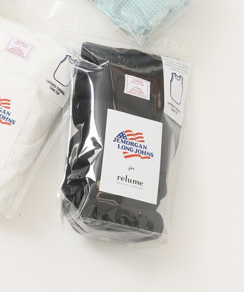 JEMORGAN(ジェーイーモーガン)の「【JEMORGAN × relume / ジェイイーモーガン】別注ワッフルタンクトップ(タンクトップ・メンズ・ホワイト/グリーン/グレー/ブラック・MEDIUM/SMALL/LARGE)」の9枚目の写真