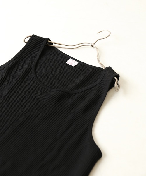 JEMORGAN(ジェーイーモーガン)の「【JEMORGAN × relume / ジェイイーモーガン】別注ワッフルタンクトップ(タンクトップ・メンズ・ホワイト/グリーン/グレー/ブラック・MEDIUM/SMALL/LARGE)」の5枚目の写真