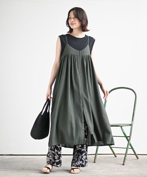 rps（アールピーエス）の「ノースリカットチュニック（Tシャツ/カットソー・レディース・チャコールグレー/ブラック/オフホワイト/モカ/ピンク/パープル/グレイッシュベージュ/グリーン/ネイビー/グレー・M/フリー）」の13枚目の写真