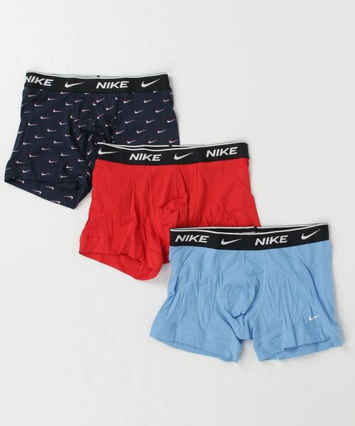 NIKE（ナイキ）の「NIKE/ナイキ TRUNK 3PK/トランクス 3P（ボクサーパンツ・メンズ・マルチ/ブラック/ブルー系その他/グリーン系カモフラージュ/ブルー/その他/その他1/その他2/その他4/その他3・S/M/L/XS/XL）」の4枚目の写真