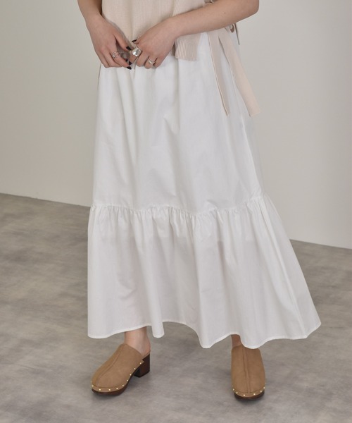 w closet（ダブルクローゼット）の「12G片畦編ベスト+ワンピースSET（ワンピース・レディース・グレー系/ライトカーキ/キナリ・FREE）」の11枚目の写真