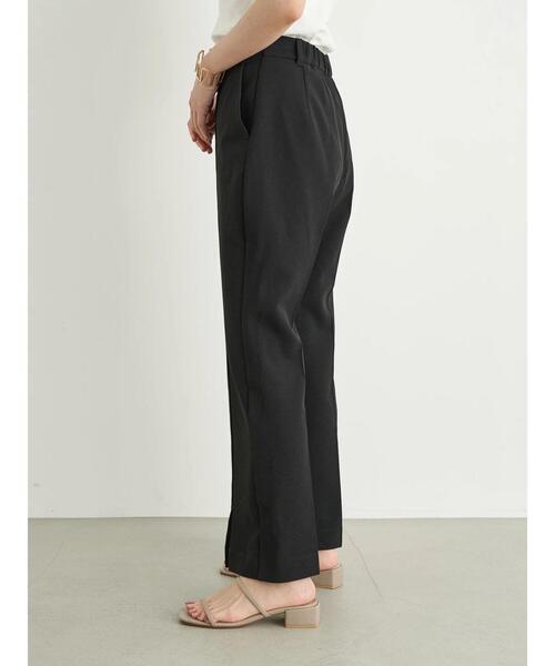 earth music&ecology(アースミュージックアンドエコロジー)の「センターシームセミフレアパンツ *(その他パンツ・レディース・グリーン/キャメル/ホワイト系その他2/ブラック・M/S)」の7枚目の写真