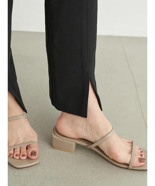 earth music&ecology(アースミュージックアンドエコロジー)の「センターシームセミフレアパンツ *(その他パンツ・レディース・グリーン/キャメル/ホワイト系その他2/ブラック・M/S)」の13枚目の写真