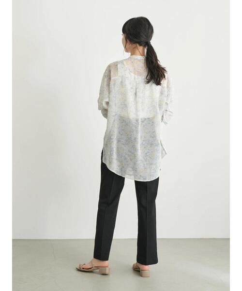 earth music&ecology(アースミュージックアンドエコロジー)の「センターシームセミフレアパンツ *(その他パンツ・レディース・グリーン/キャメル/ホワイト系その他2/ブラック・M/S)」の21枚目の写真