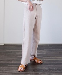 y/m by れぽすけ | スリムストレートリネンスラックス(スラックス)