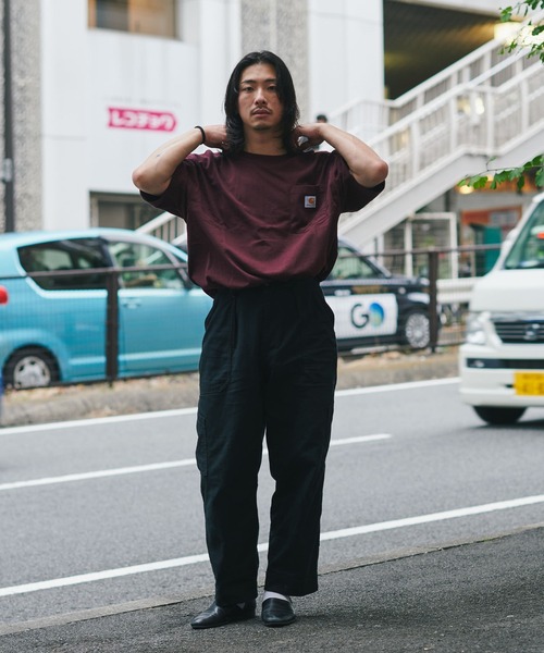 ＪＵＧＬＡＮＳ（ユグランス）の「Carhartt　Workwear Pocket Short-Sleeve T-Shirt（Tシャツ/カットソー・メンズ・ヘザーグレー/ホワイト/バーガンディー/ネイビー/ブラック/ダークブラウン・S/L/XL/M）」の6枚目の写真