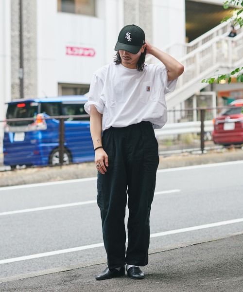 ＪＵＧＬＡＮＳ（ユグランス）の「Carhartt　Workwear Pocket Short-Sleeve T-Shirt（Tシャツ/カットソー・メンズ・ヘザーグレー/ホワイト/バーガンディー/ネイビー/ブラック/ダークブラウン・S/L/XL/M）」の2枚目の写真