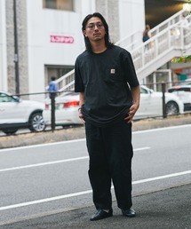 JUGLANS(OX)Carhartt@Workwear Pocket Short-Sleeve T-Shirt(TVc/Jbg\[)