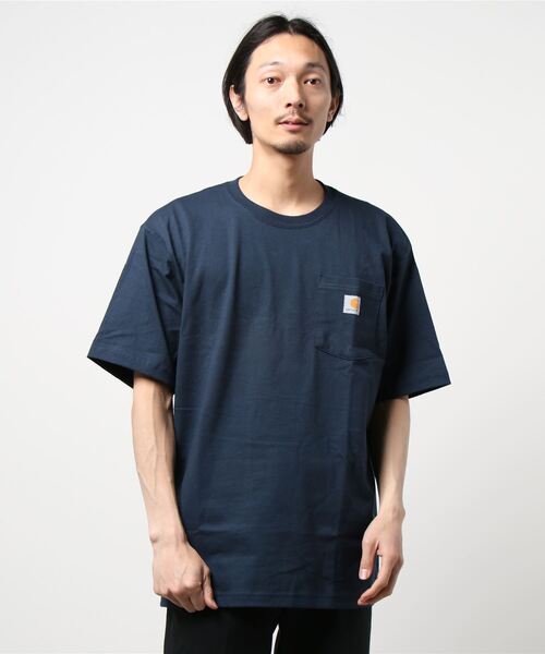 ＪＵＧＬＡＮＳ（ユグランス）の「Carhartt　Workwear Pocket Short-Sleeve T-Shirt（Tシャツ/カットソー・メンズ・ヘザーグレー/ホワイト/バーガンディー/ネイビー/ブラック/ダークブラウン・S/L/XL/M）」の9枚目の写真